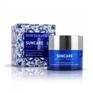 Слънцезащитен крем Bodi Beauty Suncare Beauty Boost SPF 30 – антиоксидантна защита и сияйна кожа под слънцето, 50 мл