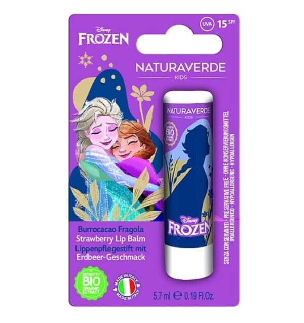 Балсам за устни SPF15 Naturaverde Frozen с аромат на ягода, 5.7мл