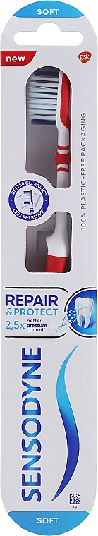 Четка за зъби за чувствителни венци Sensodyne Repair & Protection Soft, 1 бр