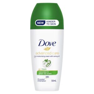 Дамски рол-он срещу изпотяване Dove Advanced Care Go Fresh Cucumber 48h, 50 мл
