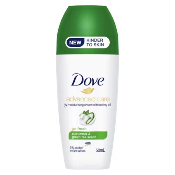 Дамски рол-он срещу изпотяване Dove Advanced Care Go Fresh Cucumber 48h, 50 мл