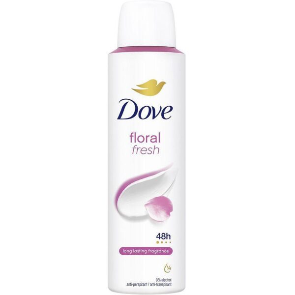 Дезодорант спрей с нежен флорален аромат DOVE Floral Fresh, 150 мл