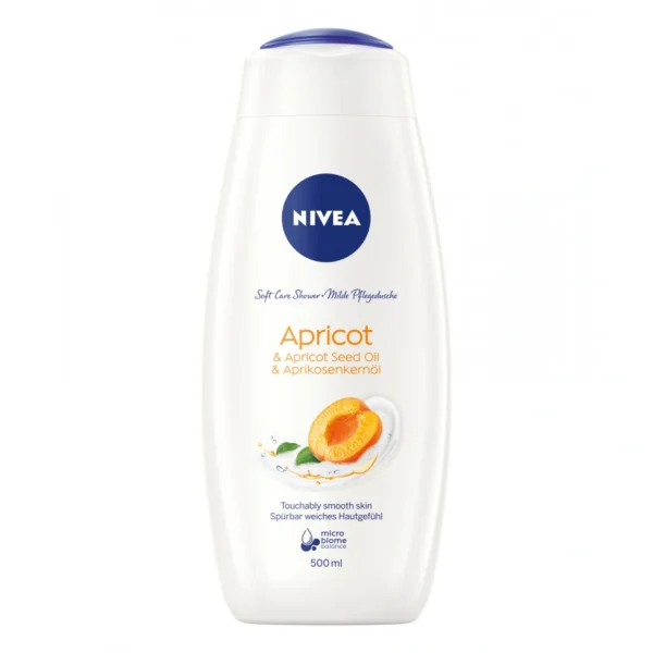 Душ гел с кайсия и оризово мляко Fresh Blends Apricot от NIVEA, 500 мл