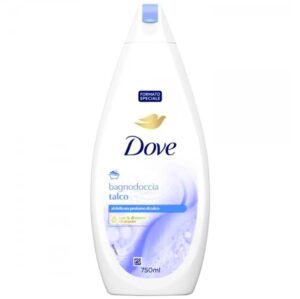 Душ гел с нежен аромат на талк и интензивна грижа за кожата – Dove Talco, 750 мл