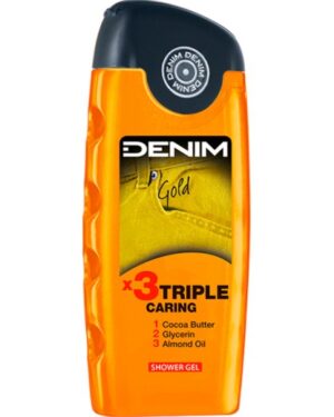 Душ гел с тройно подхранващо действие Gold X3 Triple Caring от DENIM, 250 мл