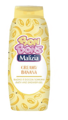Душ гел за деца MALIZIA BON BONS CREAMY BANANA, 500 мл