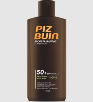 хидратиращ слънцезащитен лосион с висока защита и подхранваща грижа Piz Buin Moisturising Sun Lotion SPF 50, 200 мл