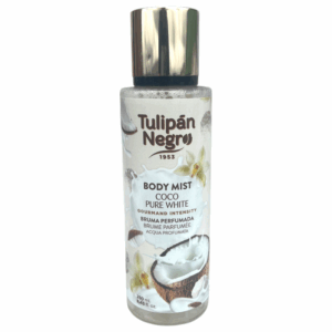 Парфюмен спрей за тяло с аромат на кокос Tulipán Negro Coco Pure White BODY MIST, 250 мл