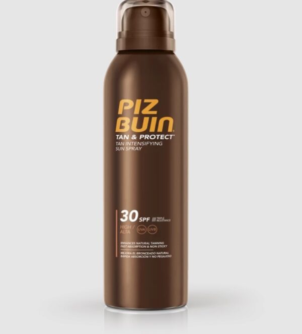 Слънцезащитен спрей за интензивен тен и висока UV защита Piz Buin Tan & Protect, 150 мл