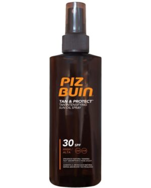 Слънцезащитно олио за тяло SPF 30 с активатор за красив тен Piz Buin Tan & Protect, 150 мл