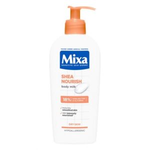 Хидратиращо мляко за тяло Mixa Shea Nourish, за суха кожа, 400 мл