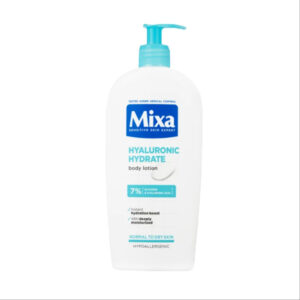 Интензивно хидратиращ лосион за тяло Mixa Hyaluronic Hydrate, за чувствителна кожа, 400 мл