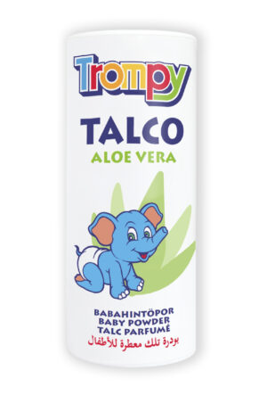 Бебешка пудра TROMPY алое вера, 250 мл