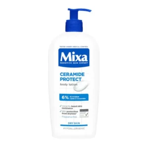 Дълбоко хидратиращ лосион за тяло с липиди и серамиди Mixa Ceramides Protect, за суха и много суха кожа, 400 мл
