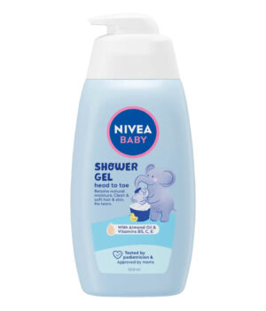 Душ-гел и шамоан NIVEA Baby Head to Toe, с бадемово мляко, 500 мл