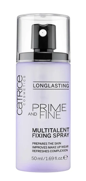 Фиксиращ спрей за грим 2в1 CATRICE PRIME AND FINE, многофункционален, 50 мл