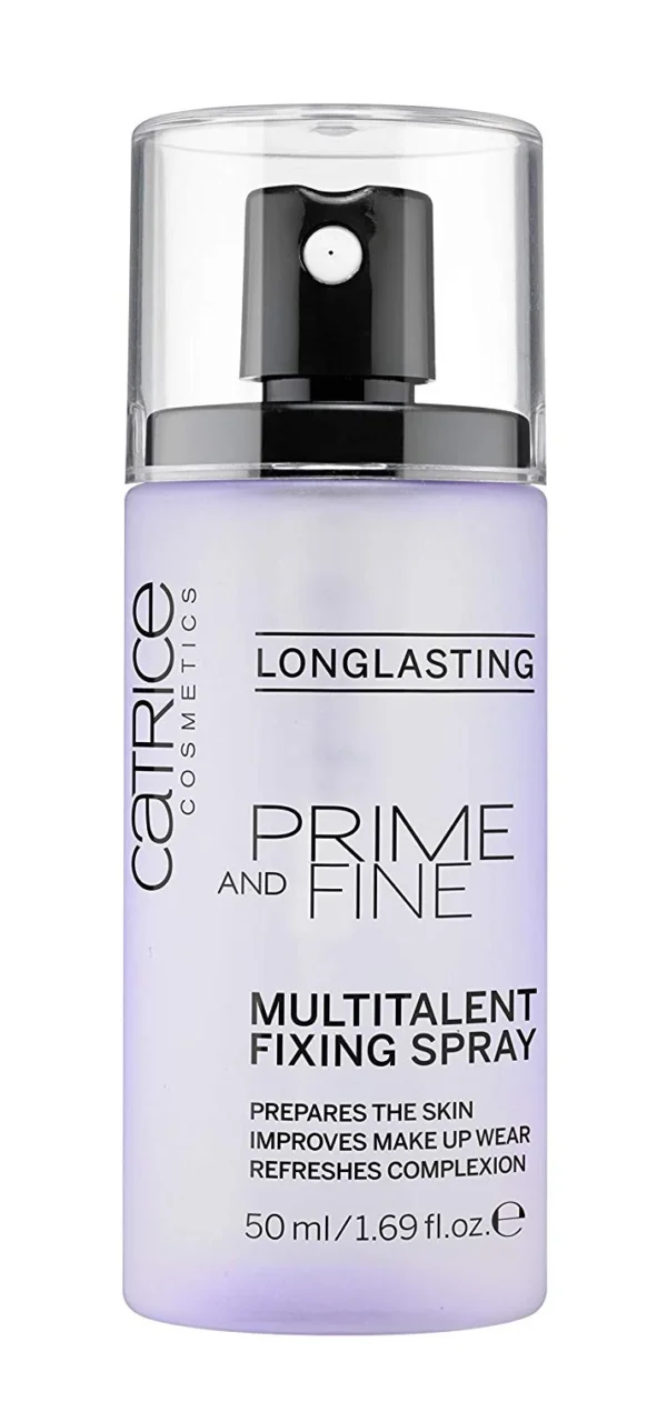 Фиксиращ спрей за грим 2в1 CATRICE PRIME AND FINE, многофункционален, 50 мл