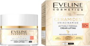 Интензивно подхранващ крем лифтинг EVELINE Ceramides & Niacinamide 50+, 50 мл