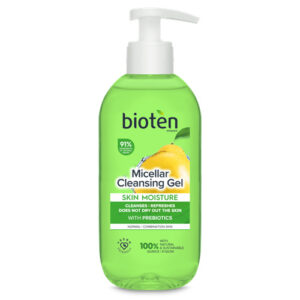Мицеларен почистващ гел за лице с екстракт от дюля BIOTEN Skin Moisture, за нормална кожа, 200 мл