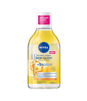 Мицеларна вода със серум и витамини C и E NIVEA SKIN GLOW , за чувствителна кожа , 400 мл