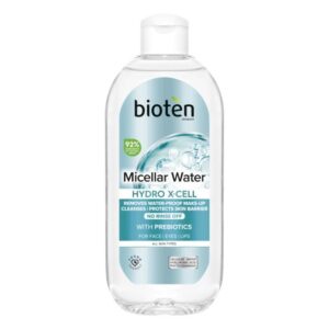 Мицеларна вода със спирулина и хиалуронова киселина BIOTEN HYDRO XCELL, за чувствителна кожа, 400 мл
