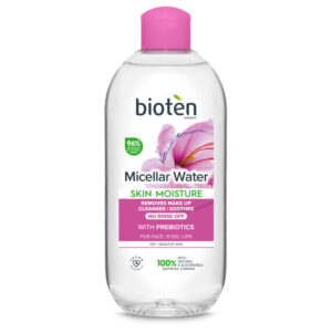Мицеларна вода шафран и пребиотици BIOTEN SKIN MOISTURE, за суха и чувствителна кожа, 400 мл