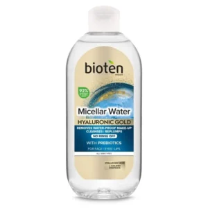 Мицеларна вода с хиалурон и златни протеини Bioten Hyaluronic Gold, 400 мл