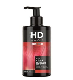 Оцветяваща маска за коса с кератин HD PURE RED, червена, 400 мл