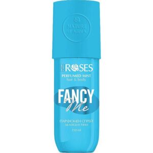 Парфюмен спрей за тяло и коса Nature of Agiva Roses Fancy Me, с аромат на роза и ванилия, 150 мл