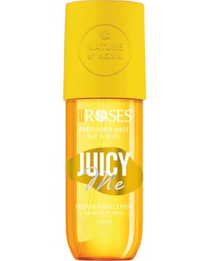 Парфюмен спрей за тяло и коса Nature of Agiva Roses Juicy Me, 150 мл