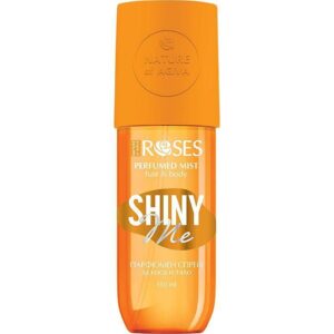 Парфюмен спрей за тяло и коса Nature of Agiva Roses Shiny Me, с аромат на бяла фрезия, 150 мл