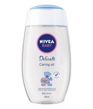 Подхранващо бебешко олио Nivea Baby Delicate Caring Oil, с бадемово масло, 200 мл