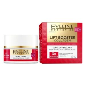 Регенериращ крем за стягане и възстановяване на кожата EVELINE LIFT BOOSTER COLAGEN 60+, 50 мл