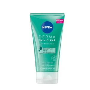 Скраб за лице срещу акне NIVEA DERMA SKIN CLEAR, със салицилова киселина,150 мл