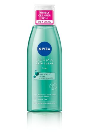 Тоник за лице срещу акне NIVEA DERMA SKIN CLEAR, със салицилова киселина,150 мл