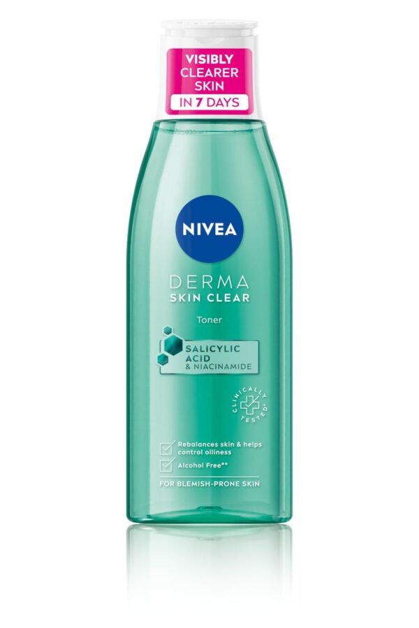 Тоник за лице срещу акне NIVEA DERMA SKIN CLEAR, със салицилова киселина,150 мл