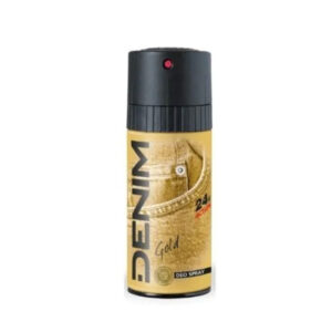 Denim Gold– Дезодорант спрей за мъже със завладяващ аромат и силна защита, 150 мл