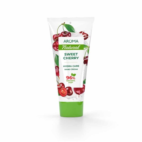Хидратиращ крем за ръце AROMA SWEET CHERRY, с масло от ший и екстракт от череша, 75 мл