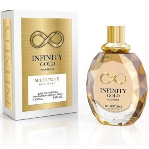 Milestone Emper Infinity Gold – дамска парфюмна вода с флорално-сладък аромат, вдъхновена от Rabanne Lady Million Gold, 100 мл