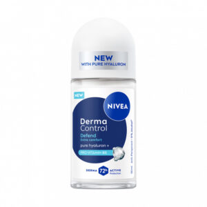 Nivea Derma Control Defend – дамски рол-он с хиалуронова киселина и 72 ч. защита, 50 мл