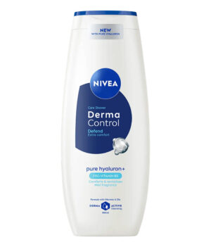 Nivea Derma Control Defend – душ гел с хиалуронова киселина и провитамин В5 за мека и здрава кожа, 500 мл