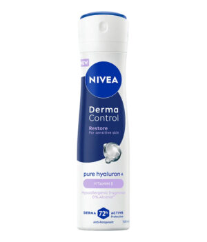 Nivea Derma Control Restore – дамски дезодорант спрей с витамин Е и хиалуронова киселина, 150 мл
