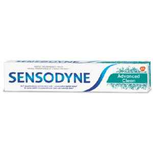 Sensodyne Advanced Clean – паста за чувствителни зъби с интензивно почистващо действие, 75 мл