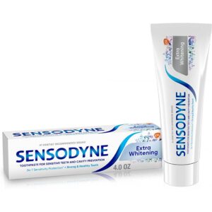 Sensodyne Extra Whitening – избелваща паста за чувствителни зъби с флуор, 75 мл