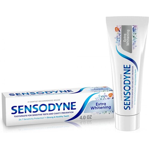 Sensodyne Extra Whitening – избелваща паста за чувствителни зъби с флуор, 75 мл