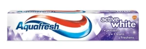 Aquafresh Active White – избелваща паста за зъби за естествена белота, 125 мл