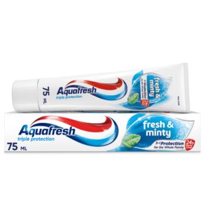 Aquafresh Triple Protection Fresh & Minty – паста за зъби за освежаваща грижа, 50 мл