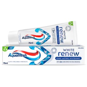 Aquafresh White Renew – избелваща паста за зъби с дълготраен ефект, 75 мл