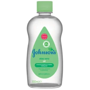 Johnson’s Baby Oil Aloe Vera – Бебешко олио с алое вера за успокояваща хидратация, 300 мл
