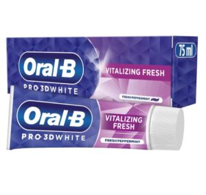 Oral‑B Pro‑3D White Vitalizing Fresh – избелваща паста с ментов свеж аромат, 75 мл